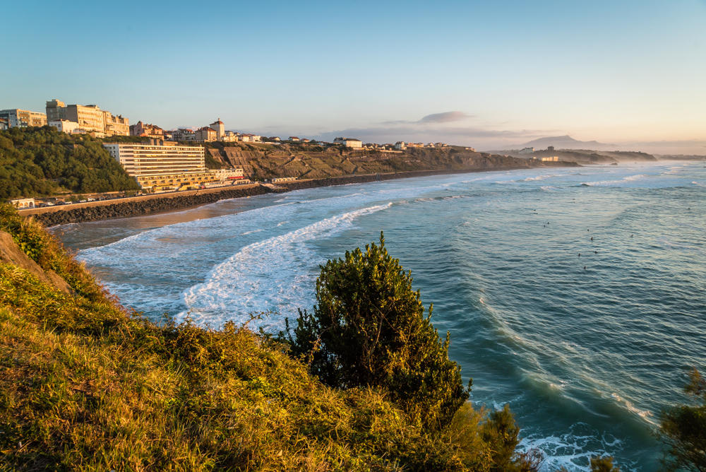 Côte des Basques Biarritz Aquitaine stranden shutterstock 1326907460, stranden frankrijk