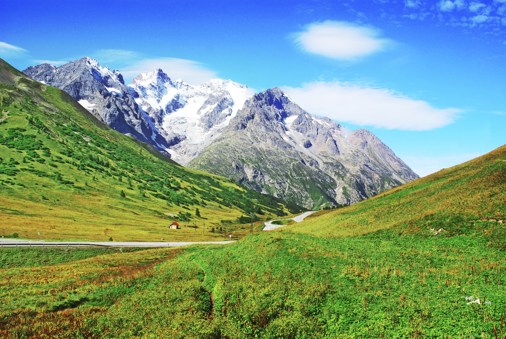 Col du Lautaret Bergpassen shutterstock 1170095206, mooiste bergpassen in frankrijk