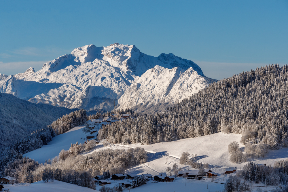 Le Grand Massif Franse Alpen Skiegbieden shutterstock 780063817, skigebieden in de Franse Alpen