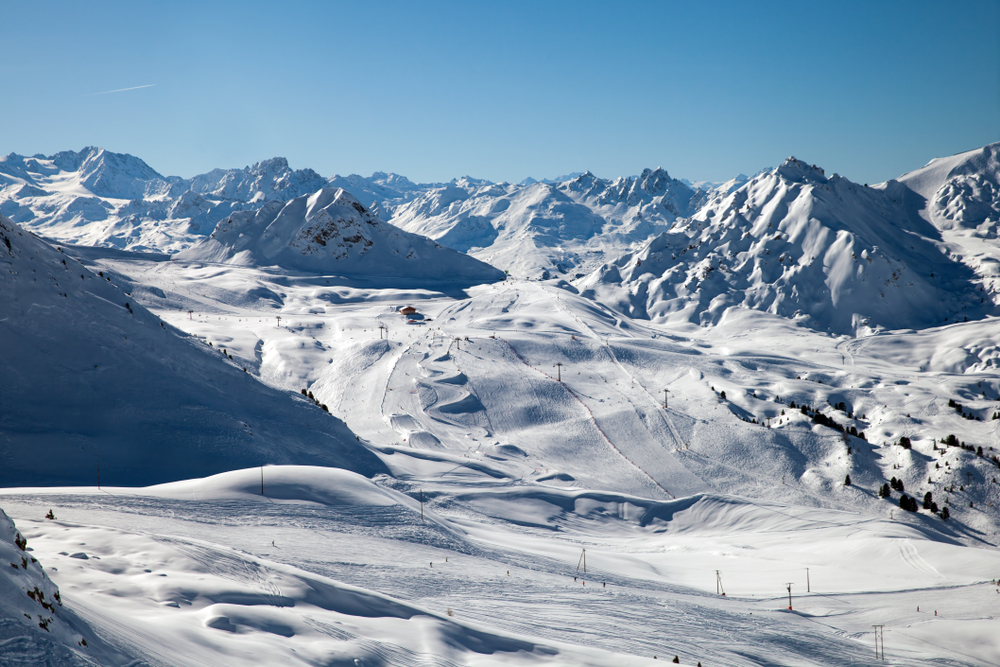 Paradiski Franse Alpen skigebieden shutterstock 1335870137, skigebieden in de Franse Alpen