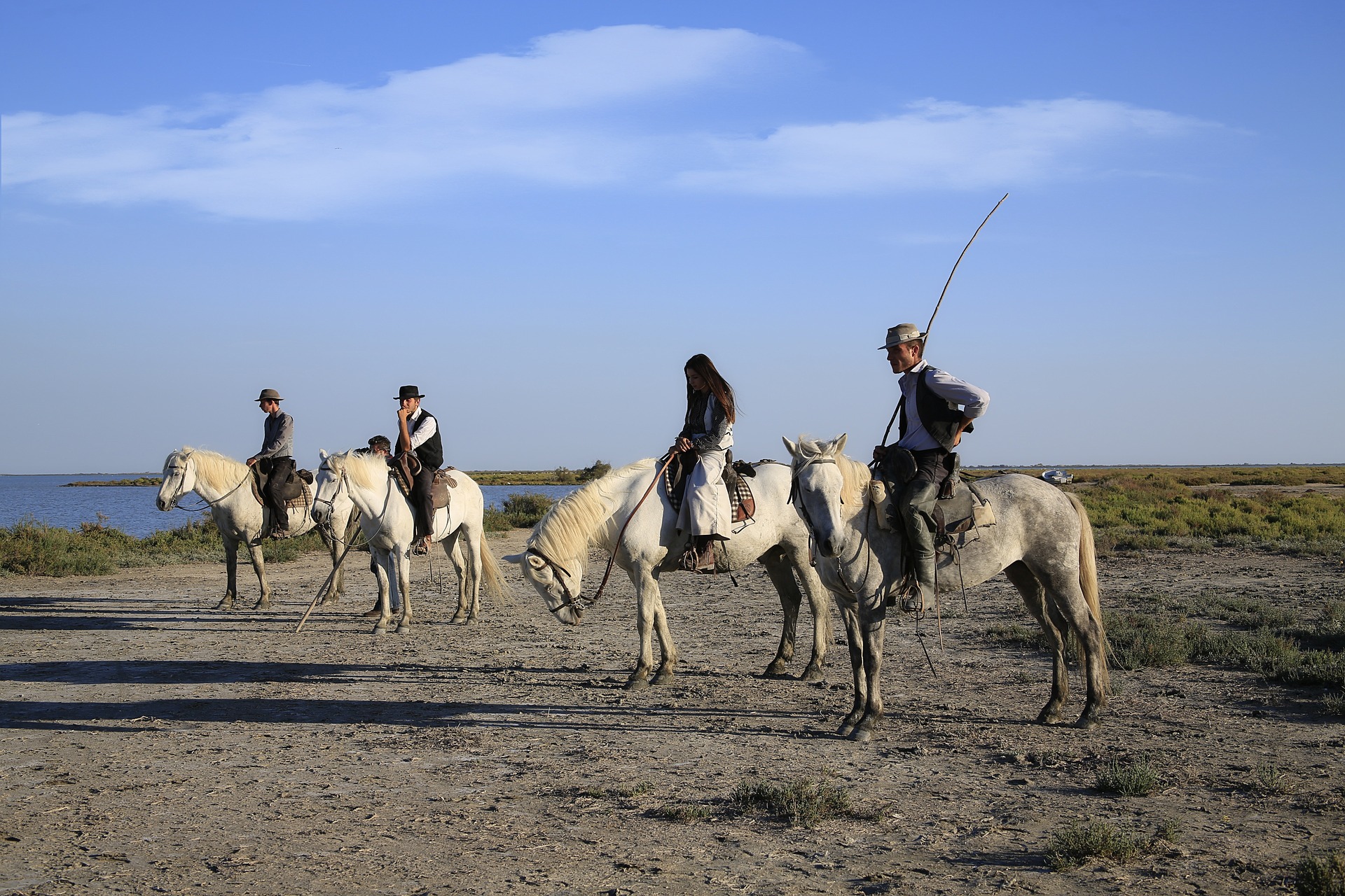 Paardrijden bij de Gardians Camargue PX 2,