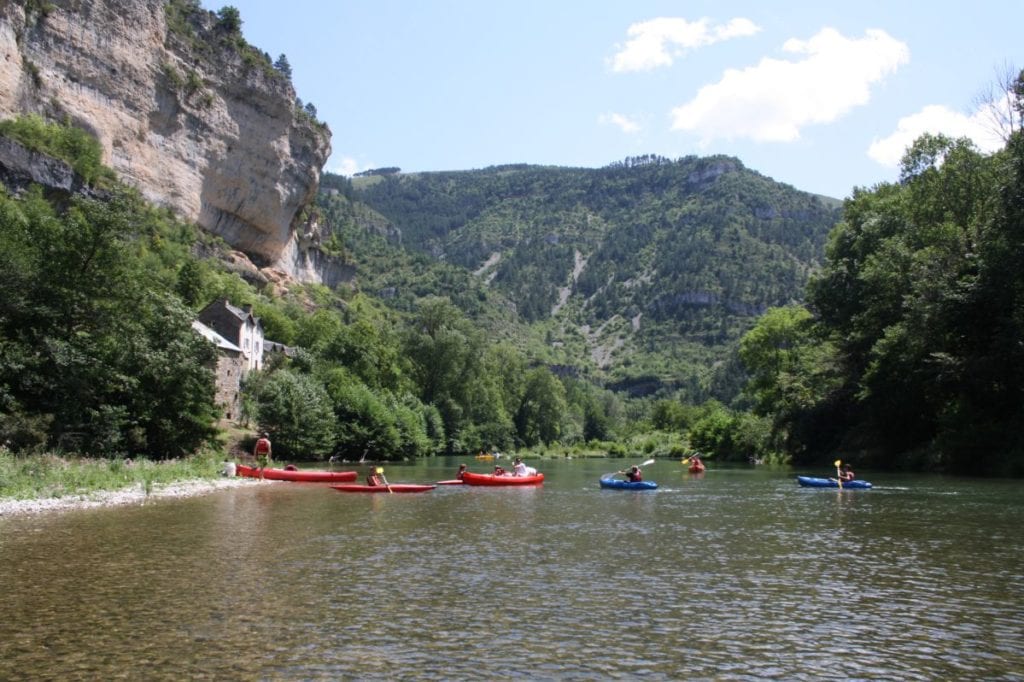 Camping Couderec Tarn, camping aan rivier zuid frankrijk