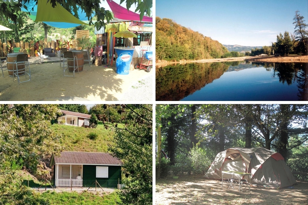 Camping Le Soleil Rouge ardeche, kleine camping Ardèche