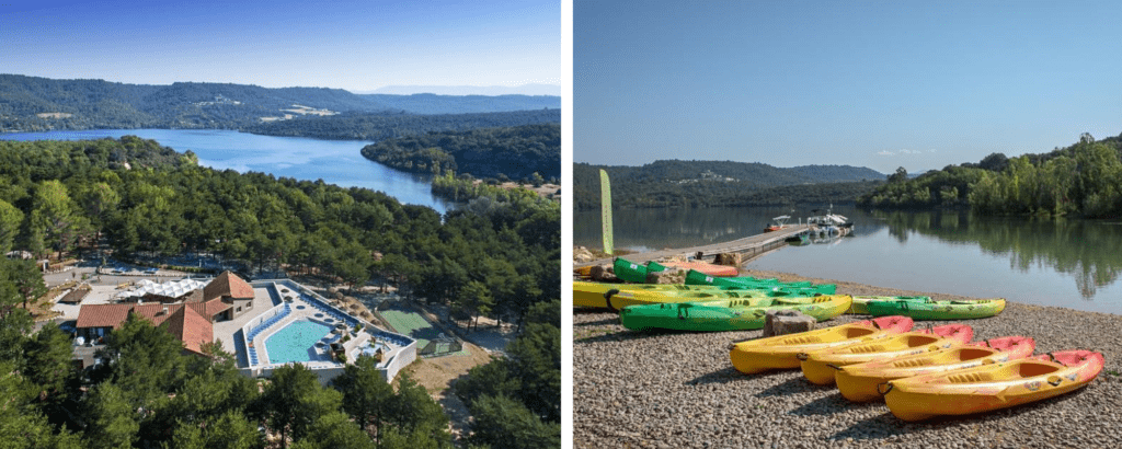 Camping La Farigoulette, camping frankrijk aan meer