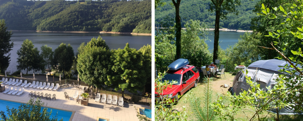 Camping la Source Lac de Sarrans, campings aan een meer in Frankrijk
