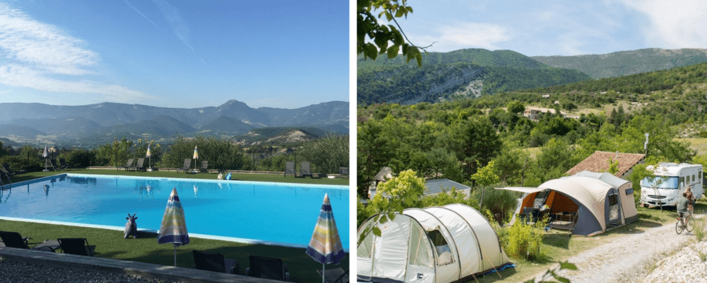 Camping Les Hauts de Rosans, campings in de provence