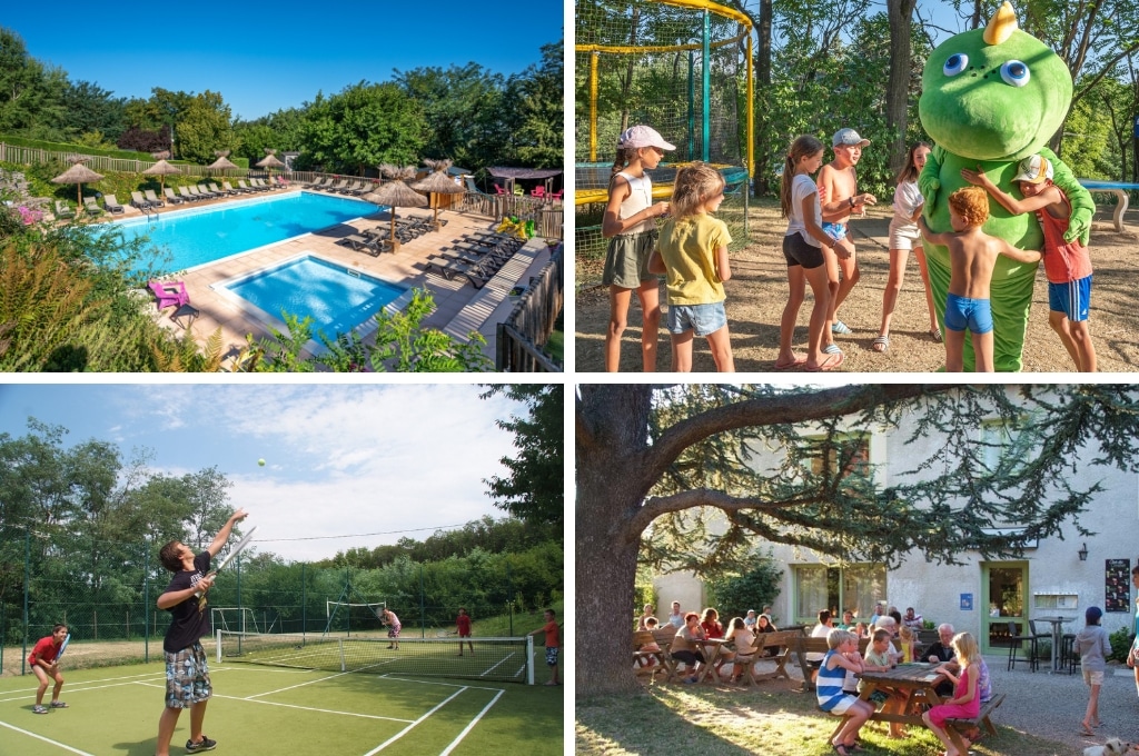flower camping la Chataigneraie drome, campings in de drome