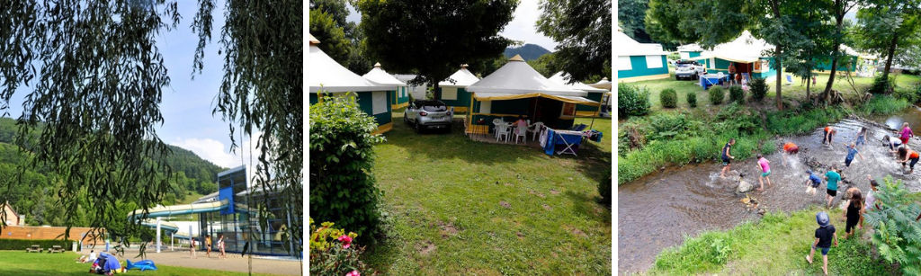 Camping Campeole Le Giessen glampings Vogezen, Glamping vakanties in de Vogezen