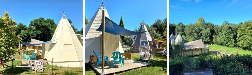 Camping Des Cerisiers tipi origineel overnachten bretagne kids, origineel overnachten met kinderen in Bretagne