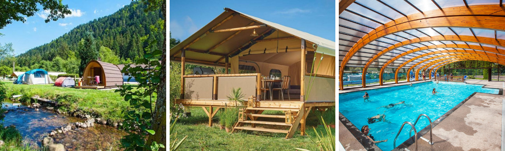 Flower Camping Verte Vallee glampings Vogezen, Glamping vakanties in de Vogezen