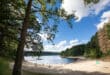 camping huttopia lac de la siauve galerie photo lac plage 2, glamping safaritenten Dordogne