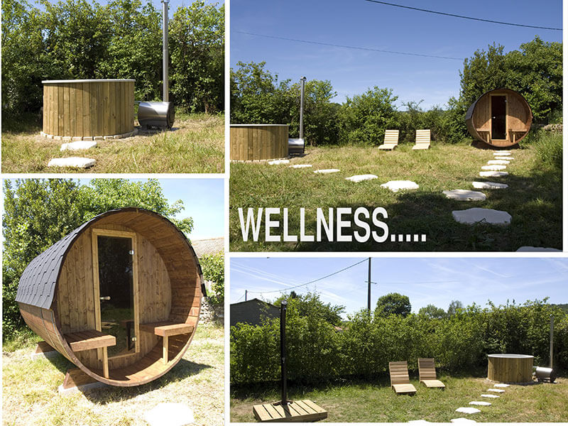 wellness collage, Domaine Saint Esselin