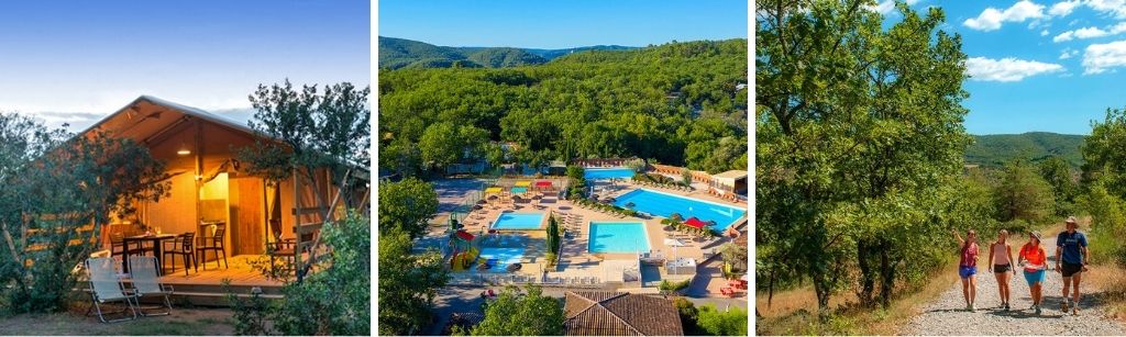 Domaine de Chaussy, glamping safaritenten ardèche