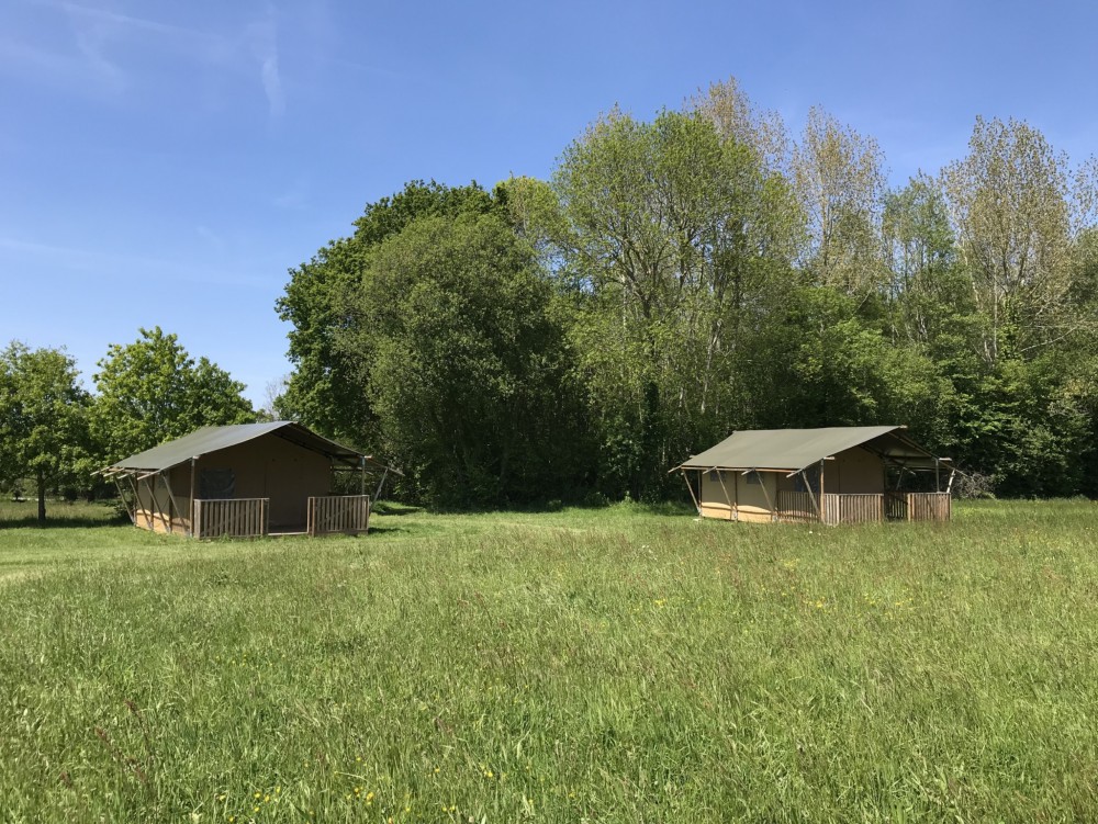 Safaritent op O2 Camping, Normandië