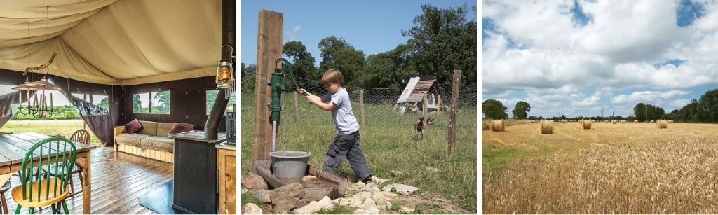 Boerenbed Ferme de la Folivraie, Leuke glamping safaritenten in Normandië