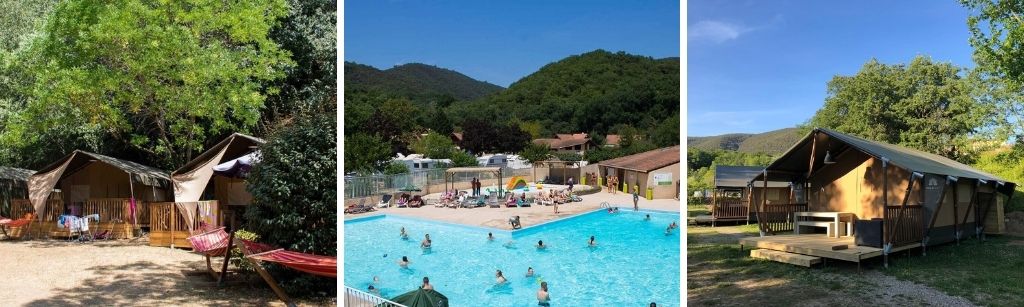 Safaritent in de Ardeche op La Garenne, Safaritenten op de leukste campings in Frankrijk