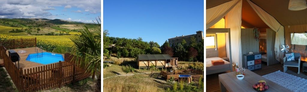 Safaritent in de Languedoc Roussillon, Frankrijk