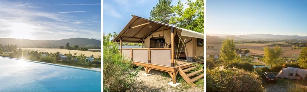 Camping Les Bastets, glamping en safaritenten in de Drôme