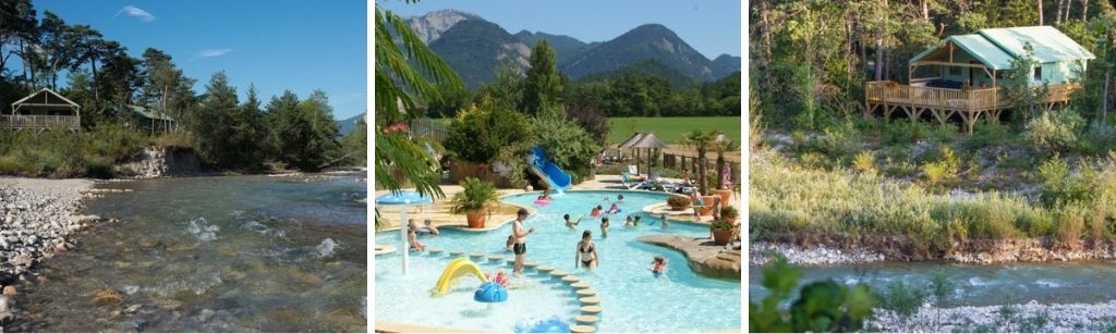 camping LHirondelle, glamping safaritenten Drôme