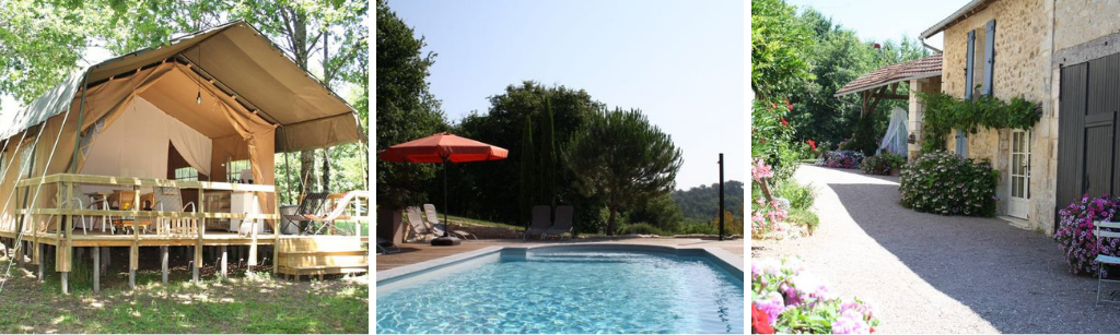 natuurhuisje safaritent in villars, Dordogne