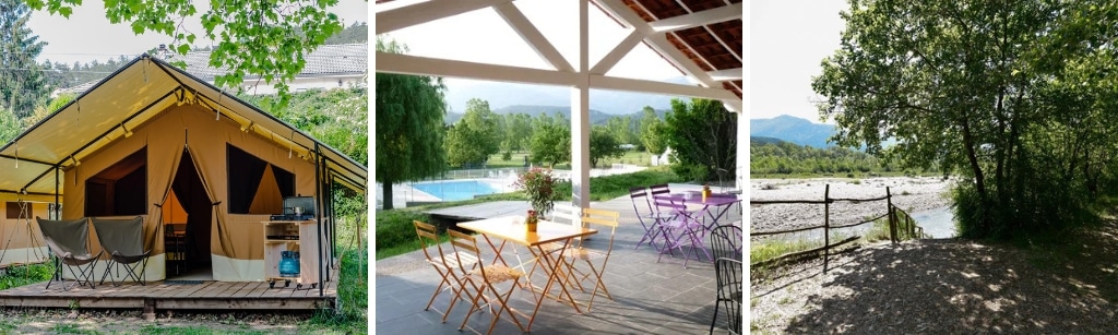 onlycamping camping des Tuilleres glamping drome, glamping en safaritenten in de Drôme