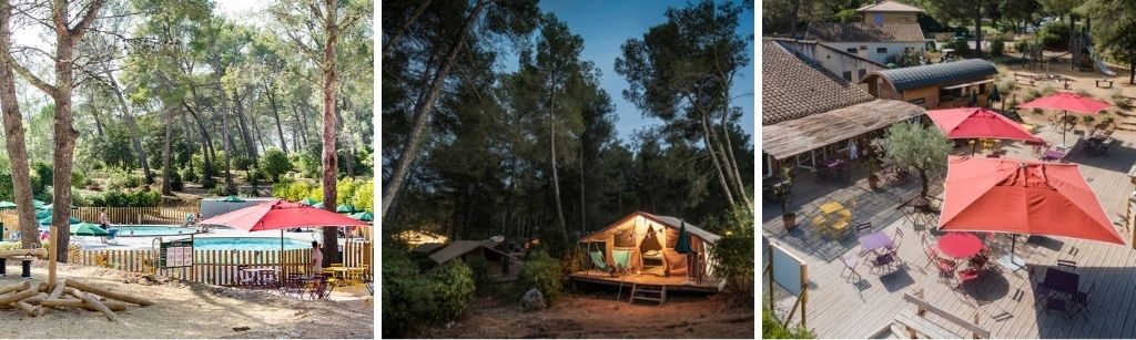 Camping Huttopia Fontvieille, glamping safaritenten Provence
