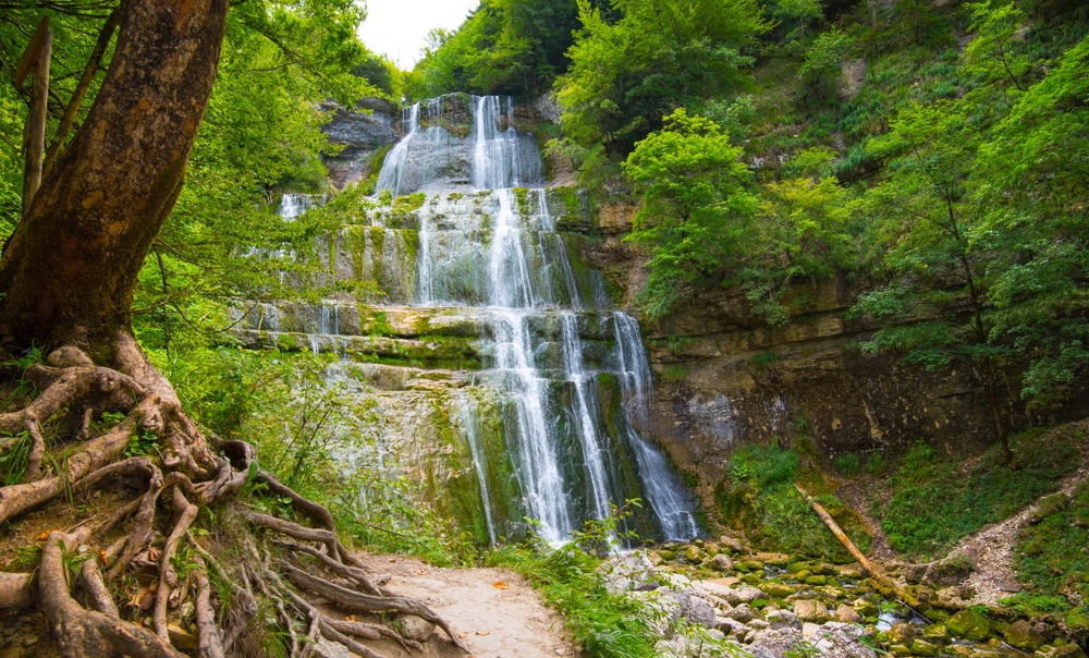 Watervallen van Herisson Jura doucier, mooiste dorpjes Jura