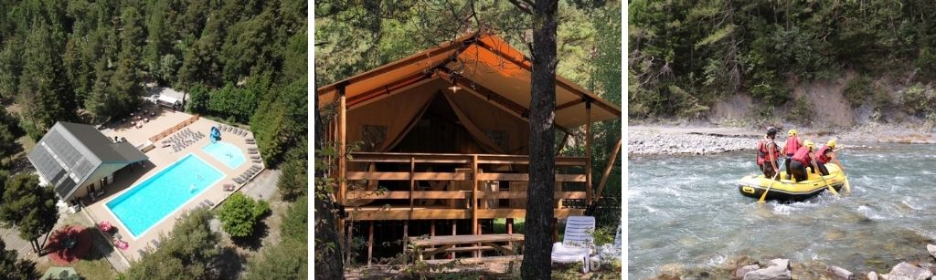 camping domaine de l ubaye 1, glamping Franse Alpen