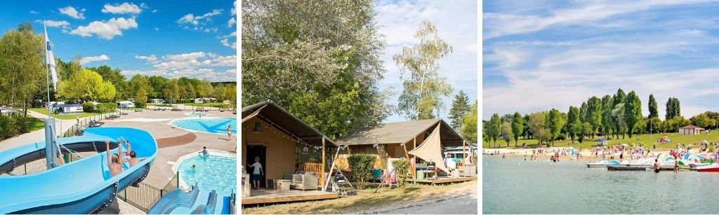 camping lac dorient, glamping safaritenten noord-frankrijk