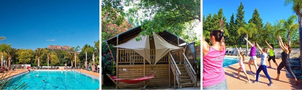 camping les pecheurs 1, glamping safaritenten Côte d'Azur