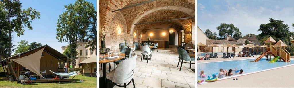 chateau de l eperviere, glamping en safaritenten in de Bourgogne