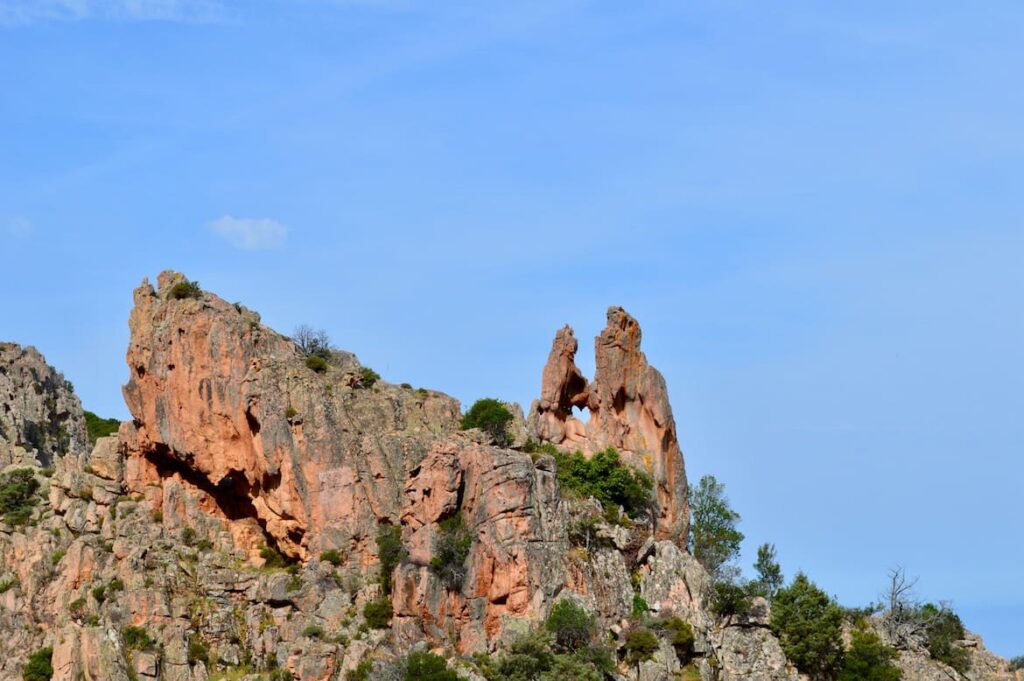 Calanques Piana hartje Corsica pvf, uitzichtpunten