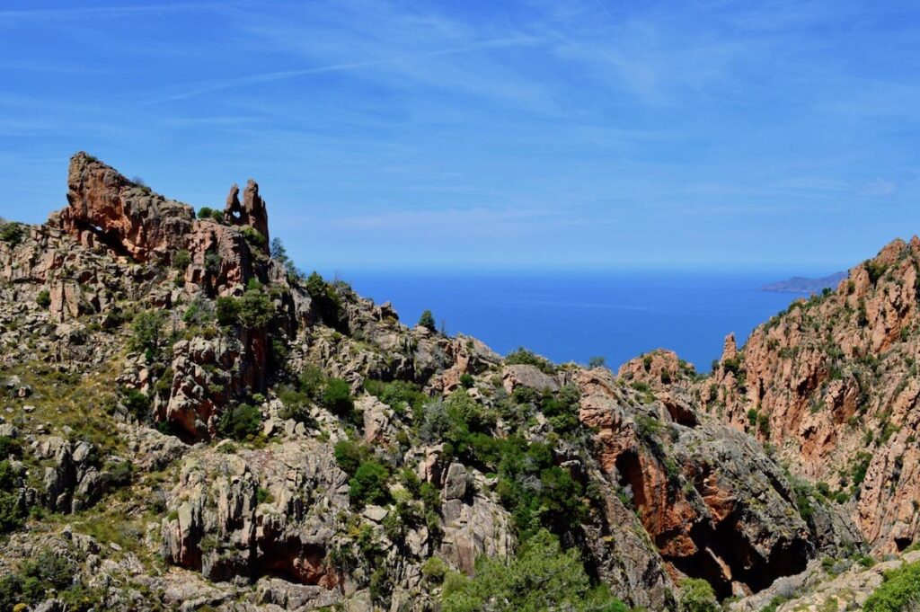 Uitzichten West Corsica Calanques pvf, uitzichtpunten