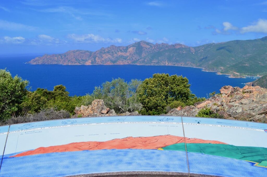 Uitzichtpunt Col de la Croix Corsica pvf, uitzichtpunten