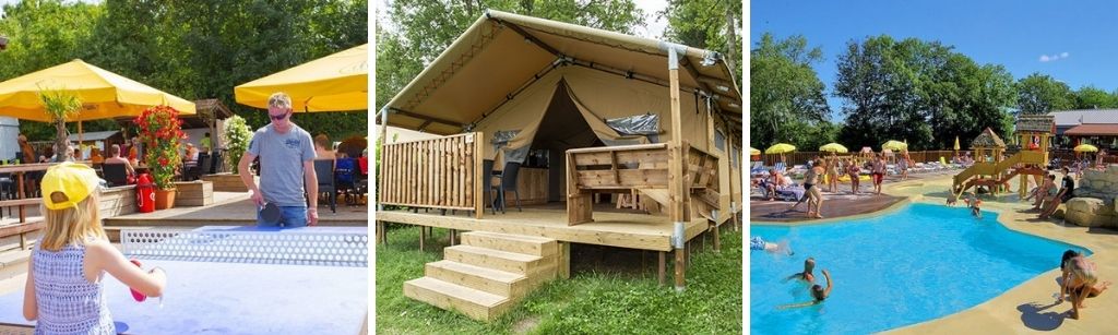 camping le chene gris safaritent midden frankrijk, glamping safaritenten Midden-Frankrijk