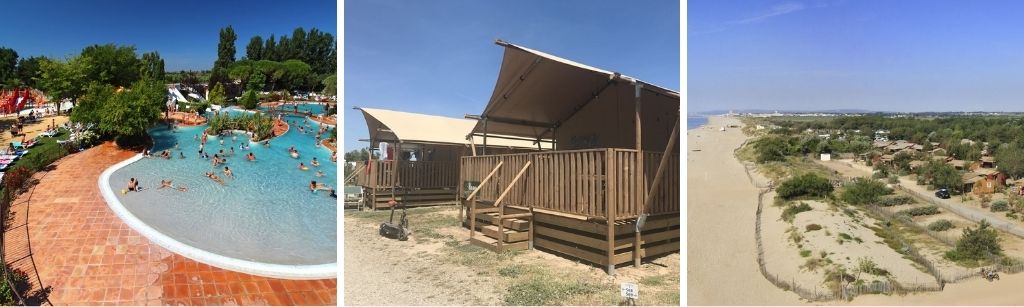 camping le serignan plage middellandse zee, glamping Middellandse Zee