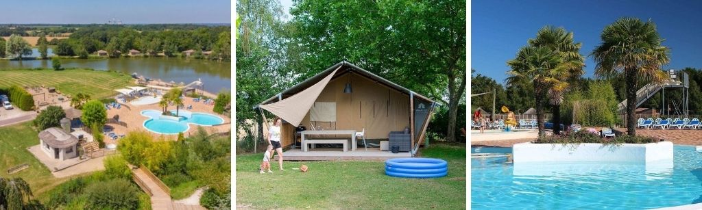 camping les Bois du Bardelet glamping midden frankrijk villatent, glamping safaritenten Midden-Frankrijk