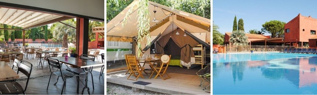 chatodel camping le roussilon 1, glamping Middellandse Zee
