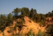 Okerkliffen in de Luberon Zuid Frankrijk,