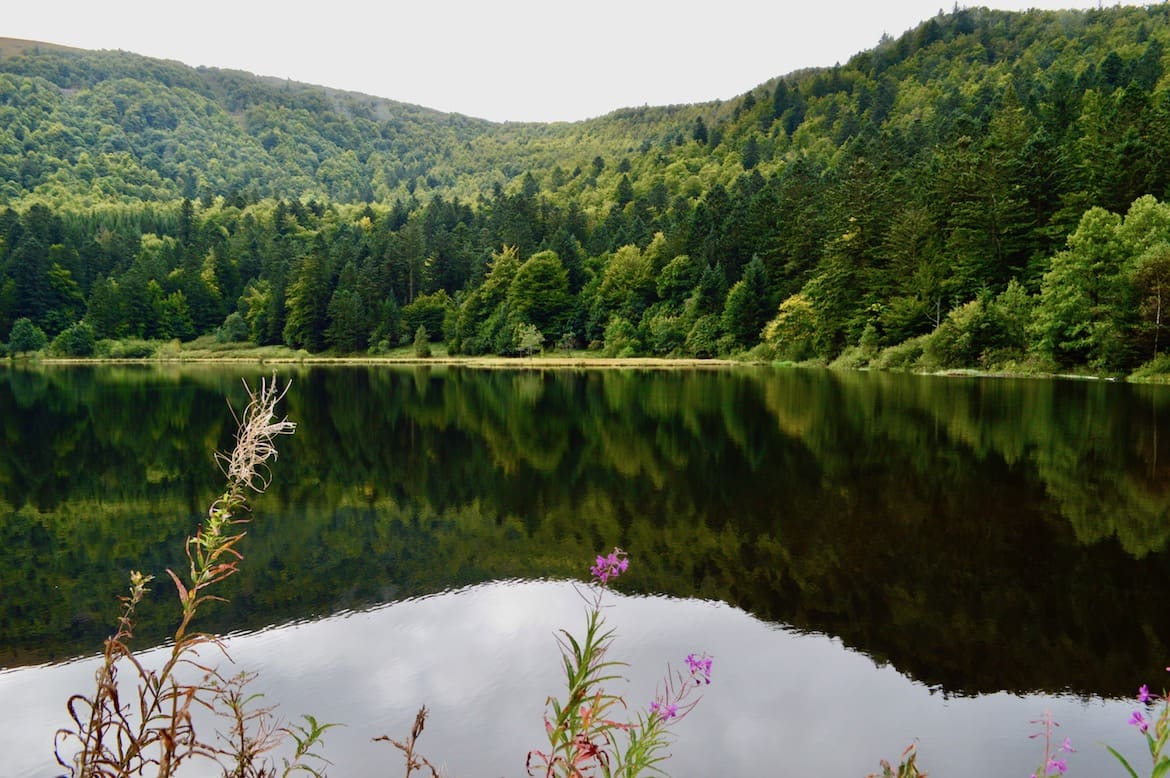 Uitzicht Lac Blanchemer PVF, Hoge Vogezen
