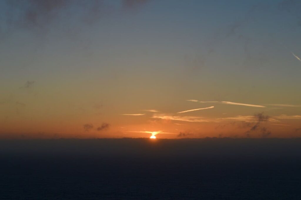 Zonsondergang Cap Blanc Nez 1 pvf, wandelen langs de Opaalkust