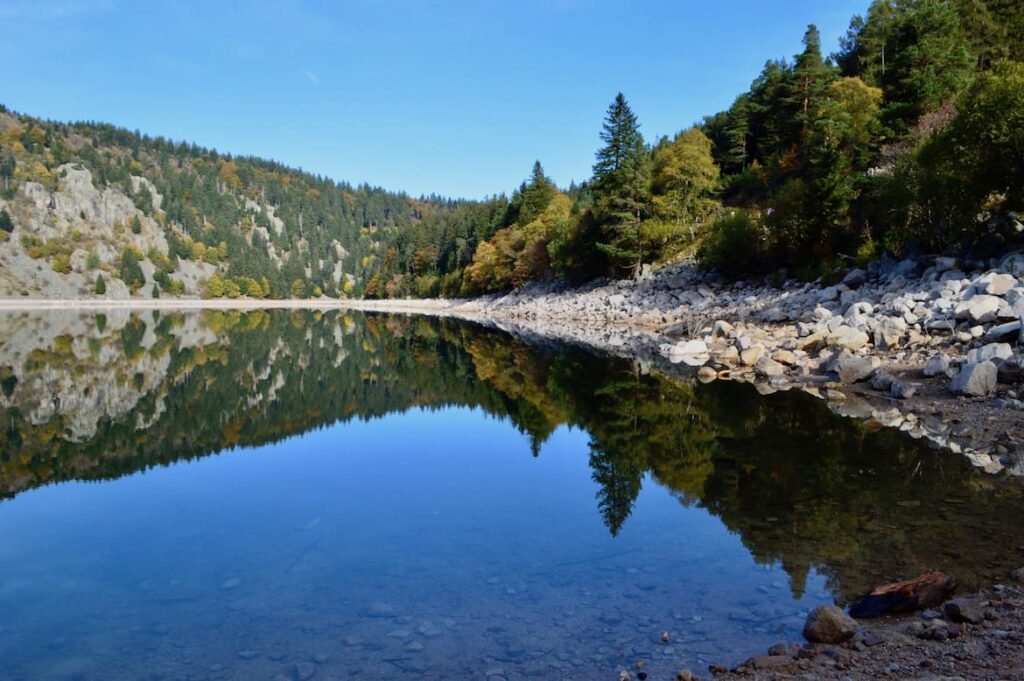 Lac blanc herfst Route des Cretes Vogezen PvF, route des cretes vogezen