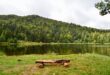 Lac de Blanchemer bankje wandelen vogezen pvf, Wandelen Vallée de la Clarée