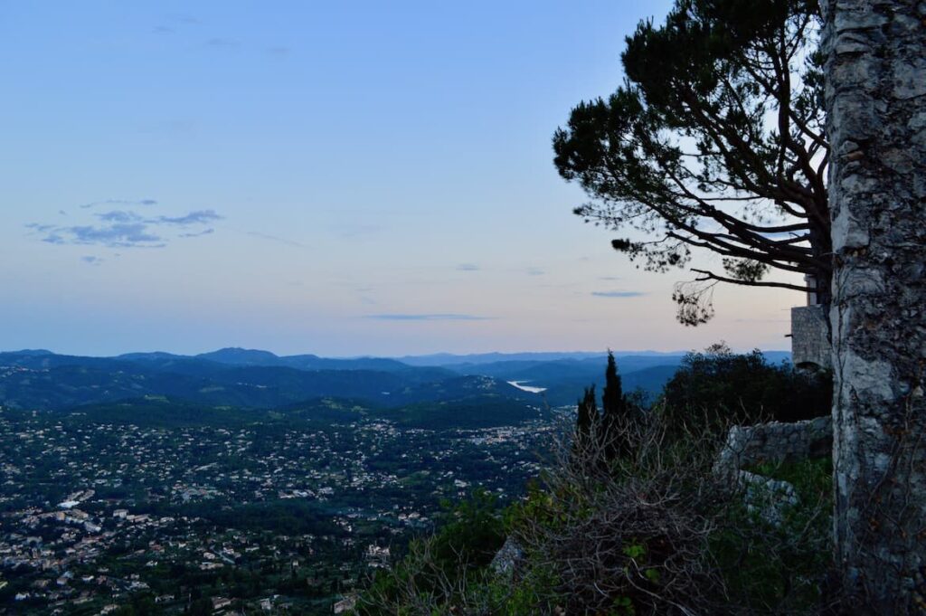 Cabris zonsondergang PVF, Route Napoléon