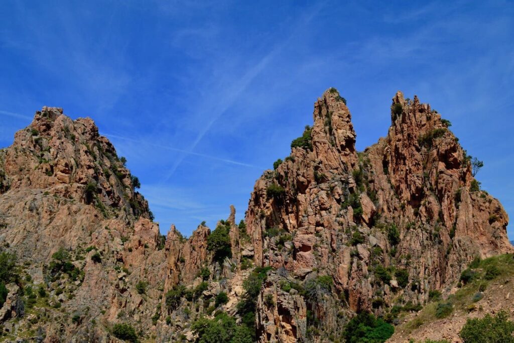 Calanques Piana rotswand PVF, Natuur Corsica