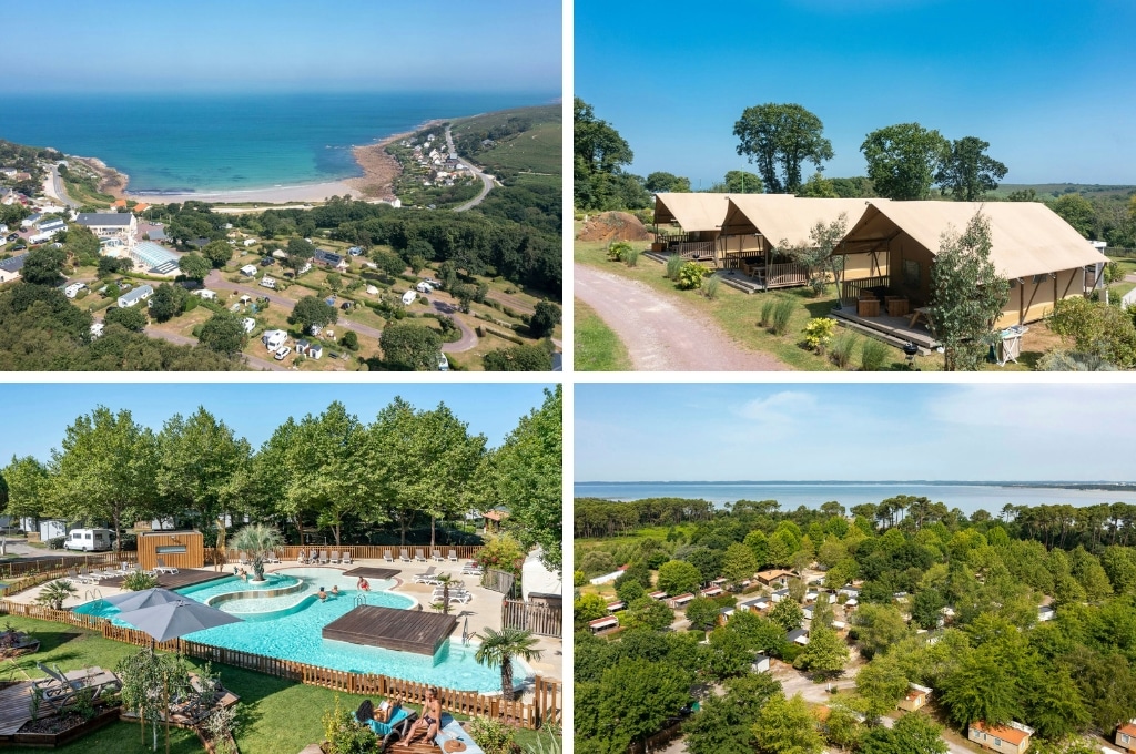 Camping Sandaya LAnse du Brick glamping frankrijk aan zee, glampings