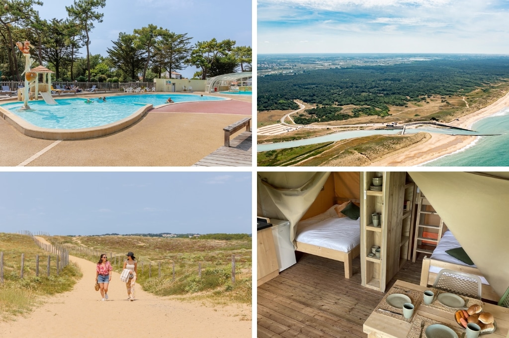 tendi camping la bois de la Gachere glamping aan zee, glampings