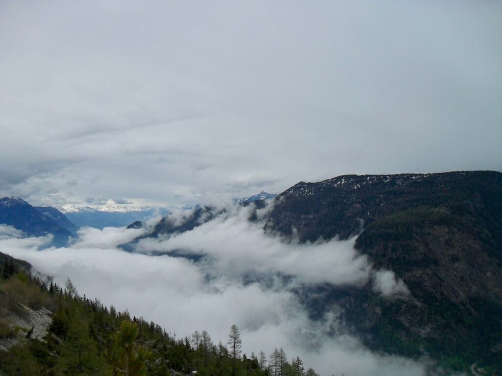 Rijden naar Emosson PVF, Chamonix