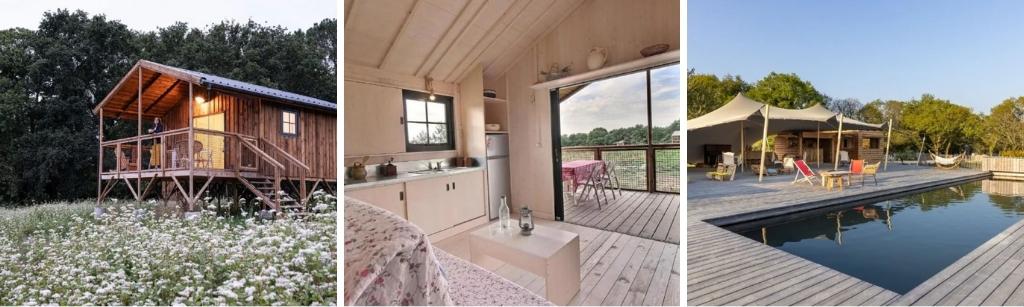 ecolodge ploemel origineel overnachten bretagne,