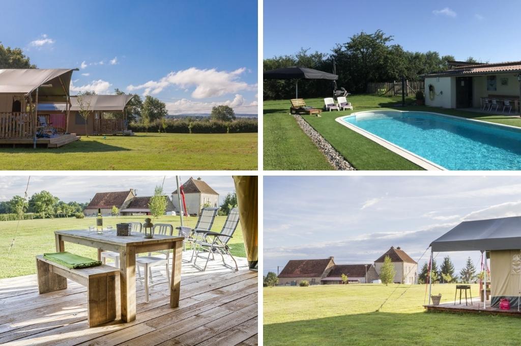 glamping la maison bornat 1, glamping frankrijk kleinschalig